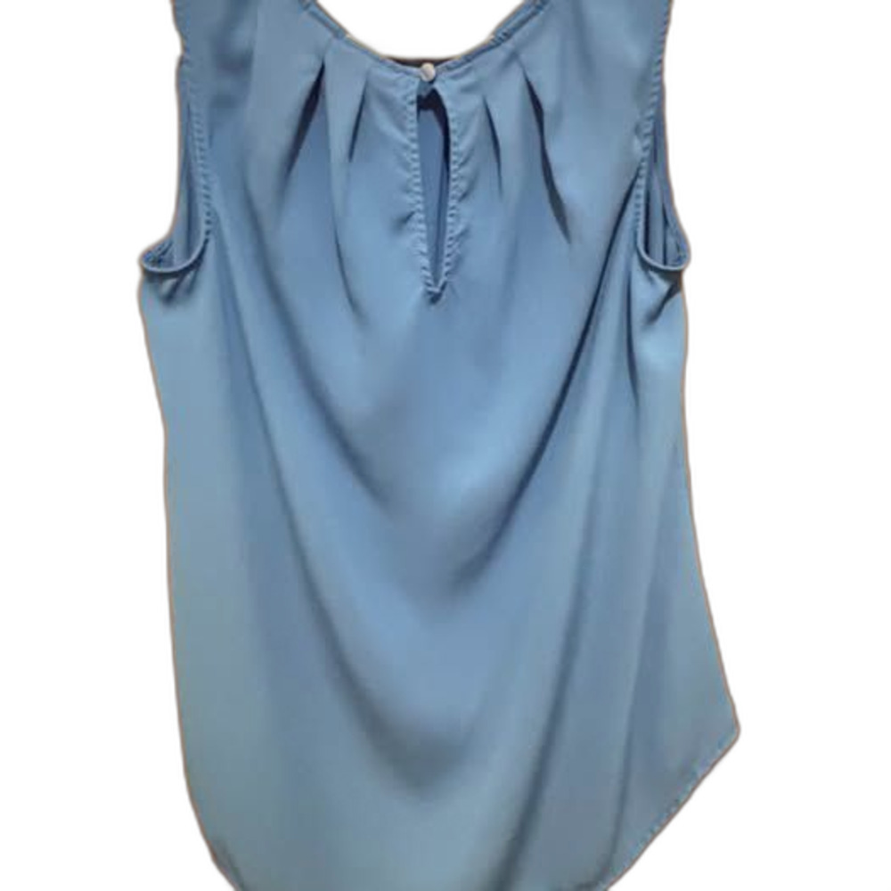 Worthington Blue Sleeveless Blouse Size M